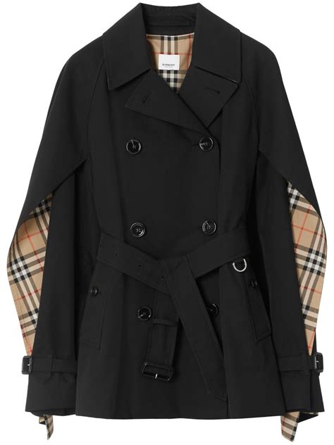 lederjacke damen burberry|burberry cashmere cape jacket.